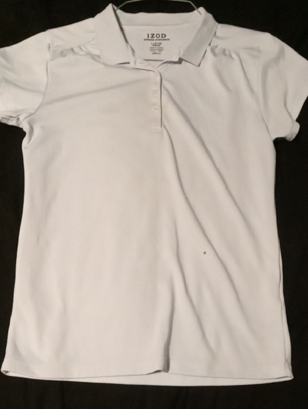 Izod White Short Sleeve Polo Shirt
